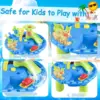 Water Table Sandbox for Kids Outdoor Sensory Play with Sand Toys and Splash Pool, Perfect for Toddlers Summer Activity 3