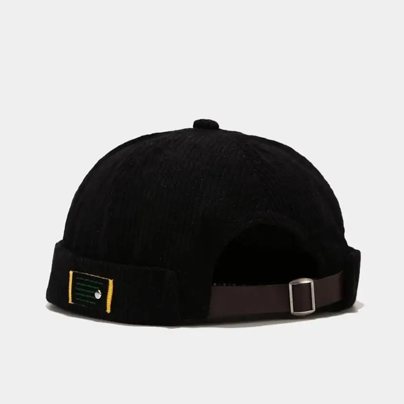 1 Pcs Vintage Beanie Hats Men Women Spring Autumn Landlord Hat Streetwear Hip Hop Brimless Hat Corduroy Cap