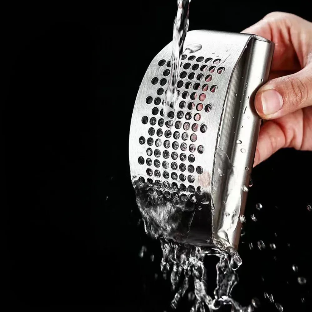 Stainless Steel Garlic Press 4