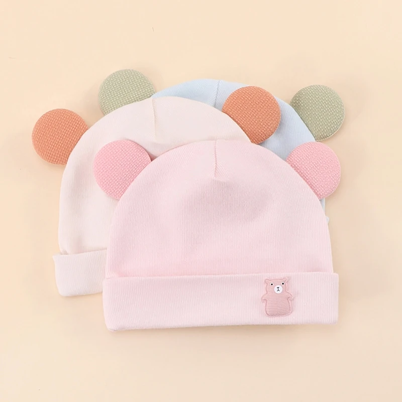 

Stylish Infant Bonnet Caps 0-6 Month Boys Girl Thin Hat Soft Breathable Baby Hat