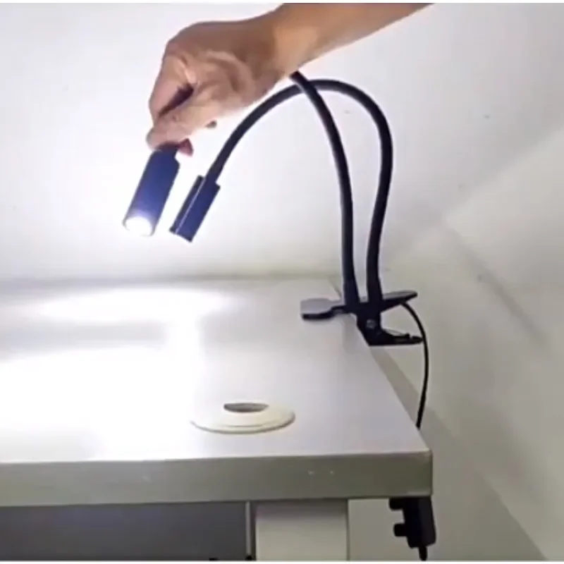 Microscope Lamp Gooseneck Lamp Microscope Universal Clamp Light Source Spotlight Cell Phone Electronic Repair Lighting Welding Led Spotlight