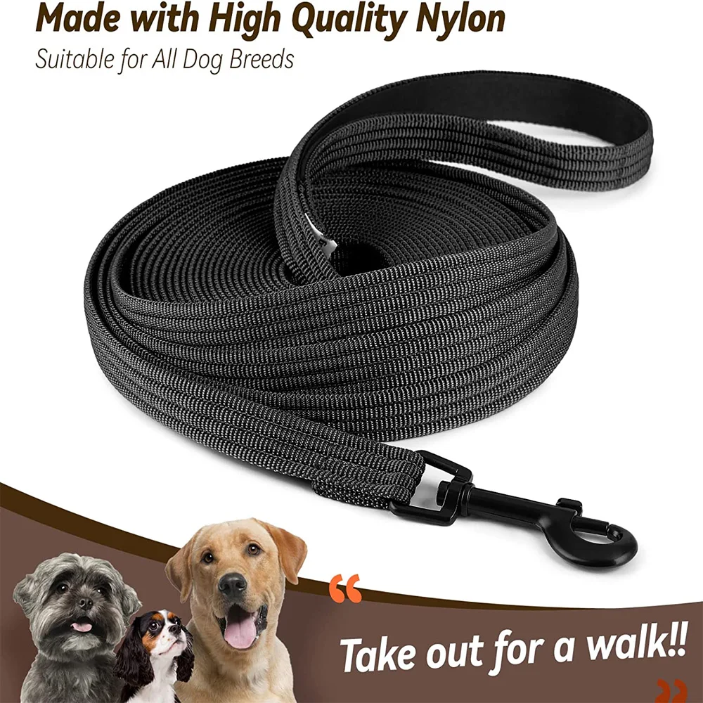 Dog Leash Long Nylon 4.5/ 9/ 15FT for Small Big Dogs