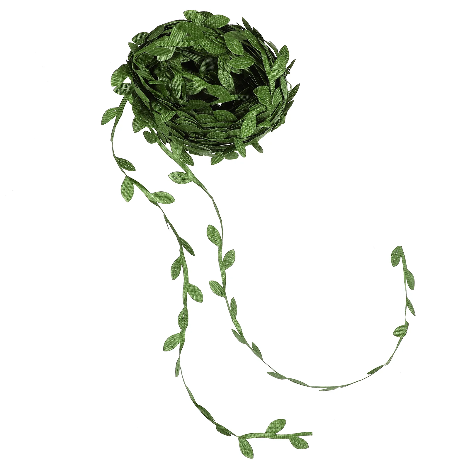 

DIY Crafts Leaf Trim Ribbon Green Leaves Home Decor Fake Vines Garland for Bedroom Artificial