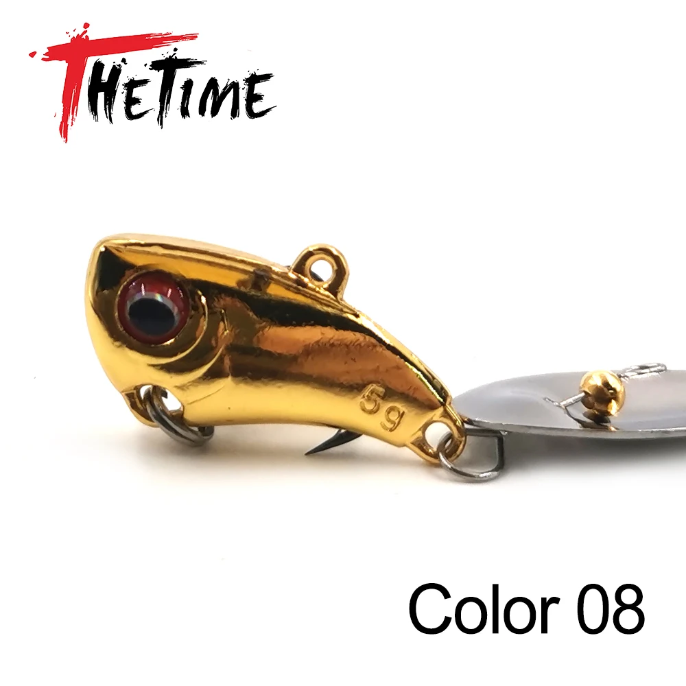 Thetime 5g/10g/15g Spinning Tail spinner Metal VIB Bait Sinking