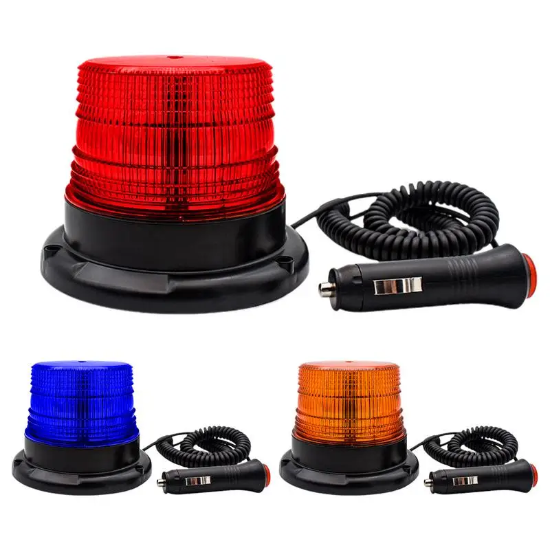 

LED Strobe Lights For Trucks Strobe Lamp Warning Safety Light Flashing Car Alarm With Magnetic Car Security Lights Forklift