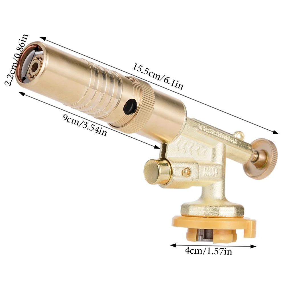 Temperatura Toda a Pistola de Solda de Cobre Chama do Queimador de Gás Tocha de Brasagem Ignição Automática para o Cozimento do Churrasco do Piquenique Alta - Image 3