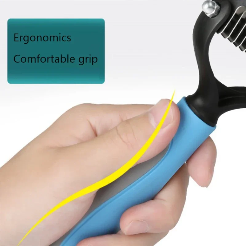 Double Sided Pets Fur Knot Cutter Grooming Shedding Tools Hair Removal Comb Brush Furcleaner Professional Pet Deshedding Brush