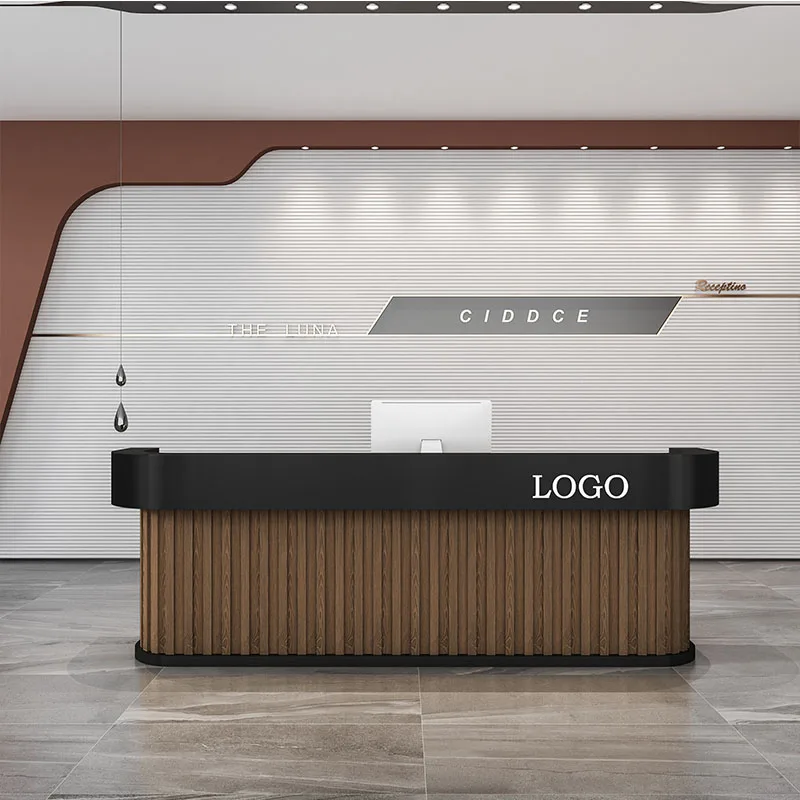 Restaurant Salon Reception Desk Counter Lectern Advisory Modern Office Table Supermarket Comptoir Caisse De Boutique Furniture modern cashier reception desk white checkout supermarket table reception desk beauty comptoir de caisse boutique shop furniture