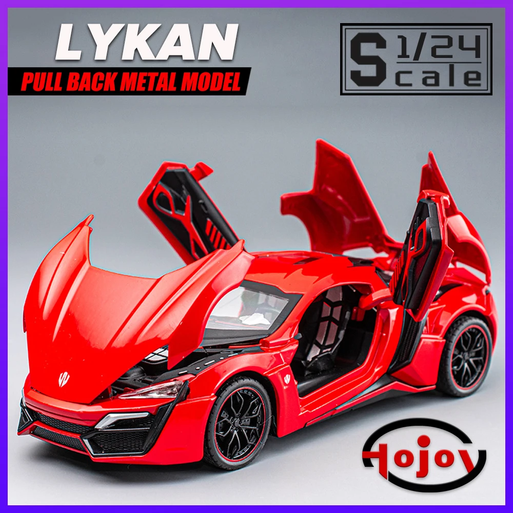 

Масштаб 1/24 Lykan Hypersport металлические Литые гоночные автомобили из сплава модели грузовиков для мальчиков детские подарочные автомобили хобби Коллекция