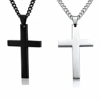 Collier Simple religieux chrétien pour femmes et hommes, pendentif croix vierge marie jésus, chaînes, bijoux à la mode, nouvelle collection 2