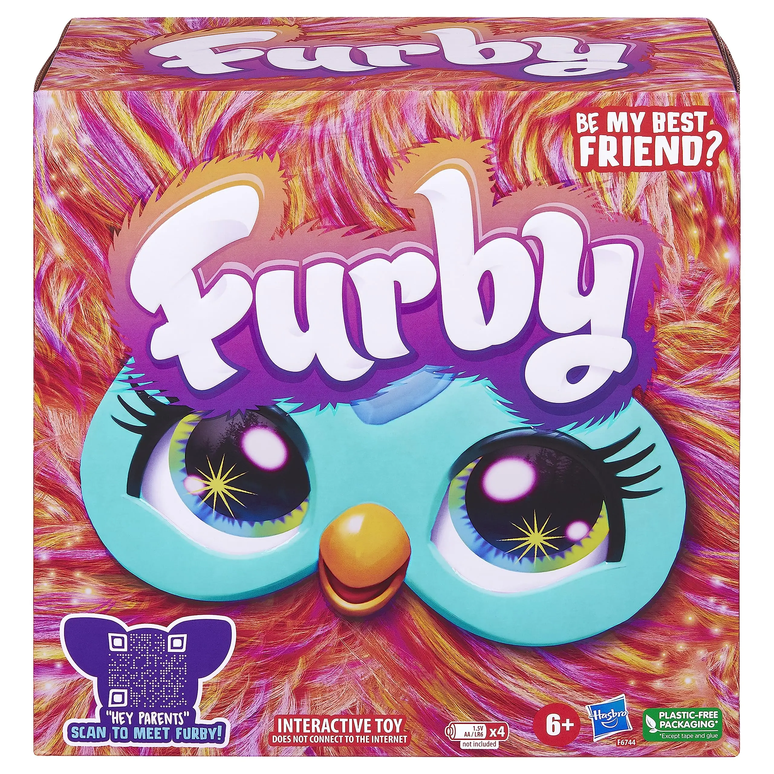 Original Furby Purple Coral Interactive Galaxy Edition Plush