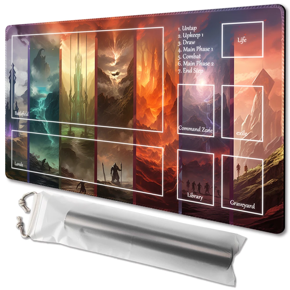

Таинственный замок-настольная игра TCG, игровой коврик, Настольный коврик, размер 60x35 см, коврик для мыши, совместимый с MTG gcc