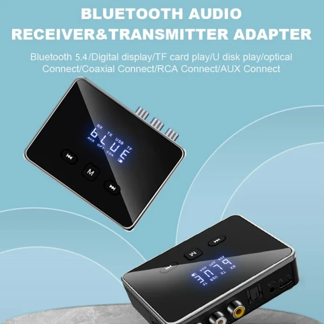 Adattatore Bluetooth 5.0, Adattatore Bluetooth AUX, Trasettitore Ricevitore Bluetooth 2 In 1