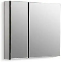 

CB-CLC3026FS CLC Flat 30" W x 26" H Two Medicine Cabinet with Mirrored Doors, Beveled Edges, 30x26x5 inches, Anodized Al