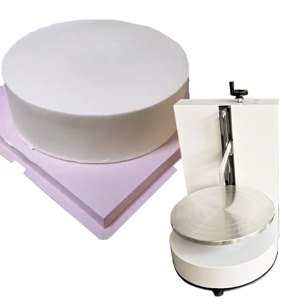 

Automatic Round 8inch Cake Ice Cream Coating Machine Birthday Cake Bread Butter Smearing Spreading Machines Baking Equipment