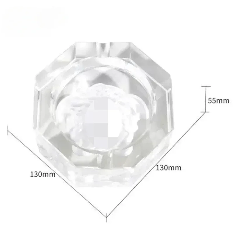 Luxury Crystal Glass Ashtray For Living Room Smoking