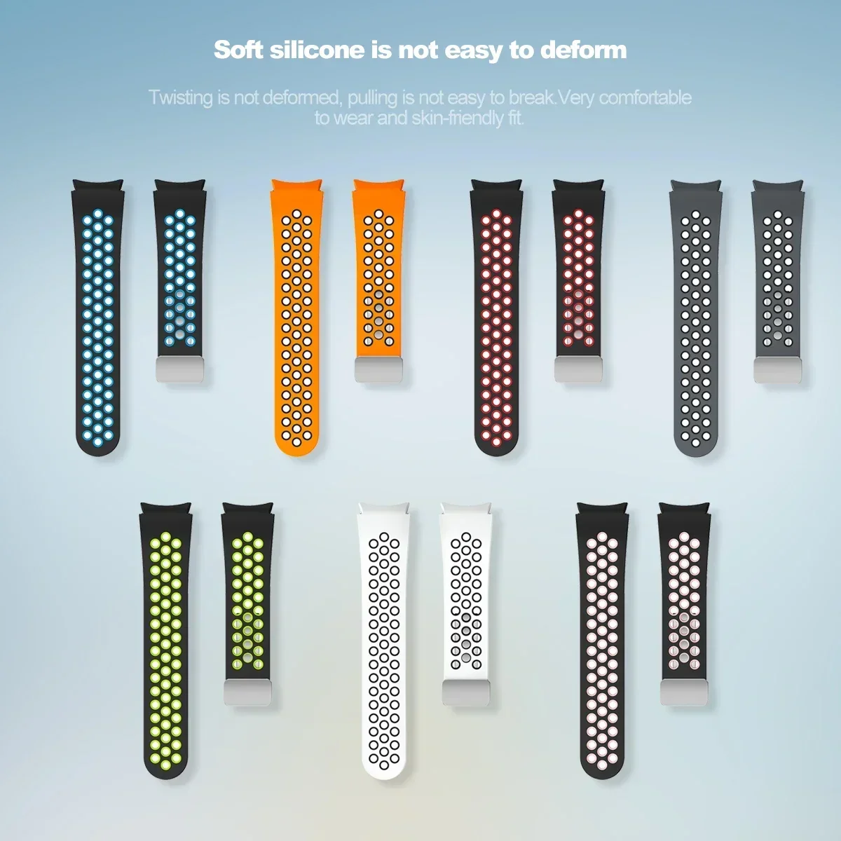 Magnetic Silicone No-Gap Loop Strap