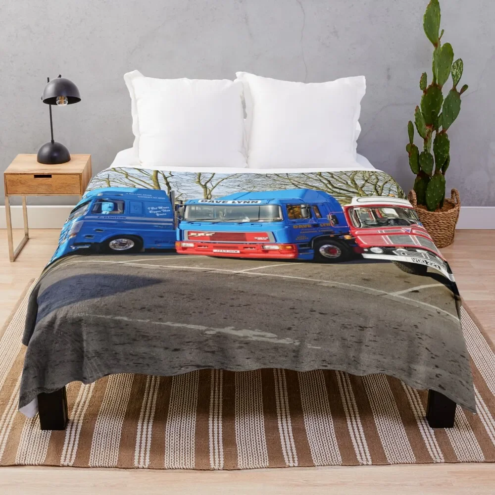 

Classic Commercial Lorries Throw Blanket Soft Big Plush Blankets