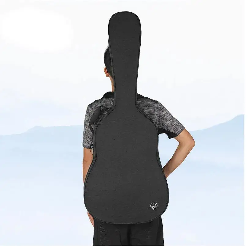 40/41 Inch Acoustic Folk Guitar Bag Backpack Double Straps Oxford Waterproof Guitar Hard Carry Case Gig Bag Cover
