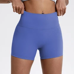 Women's High-Waist Butt-Lift Sports Shorts for Running, Gym, and Yoga (Gemstone Blue)
