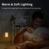 LED Night Light With Motion Sensor EU US Plug Lamps Wall Night Lamp Dimmable Bedroom Toilet Hallway Kitchen Kids Night Lights 3