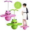 Frog Shape Cartoon Hop Ball Safe and Fun Children Bouncing Ball for Balance Training Pogo Ball with Handle for Kids and Adults 2