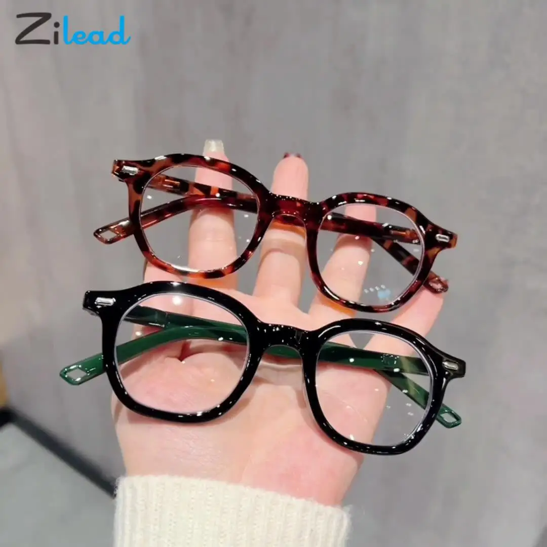 

Zilead New Anti Blue Light Reading Glasses Fashion Women Men HD Round Ultralight Presbyopic Eyeglasses Unisex Computer Goggle