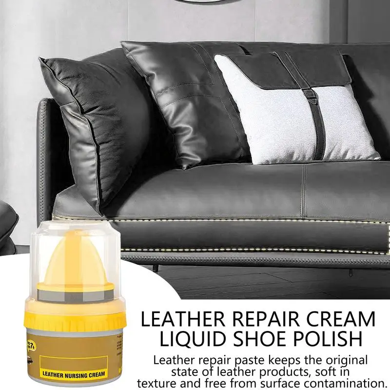 Leather Repair Cream Mild Shoe Care Cream Fade-Resistant Leather Repair Shoe Polish To Restore Color For Sofas Furniture