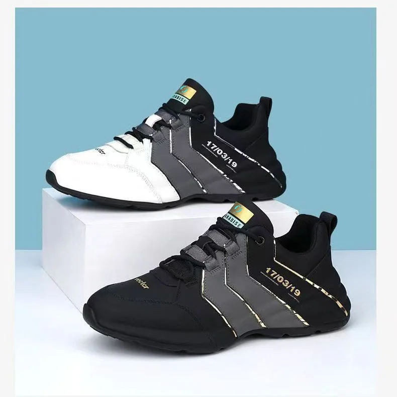 Spring Summer Outdoor Fashion Hot Sale Men Running Shoes Lace-up Men's Casual Walking Shoes Soft-soled Men's Flat Sneakers