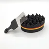 Oval Double Sides Magic Twist Hair Brush Sponge Brush For Natural Afro Coil Wave Dread Sponge Brushes Hair Braids Braiding Hair 6
