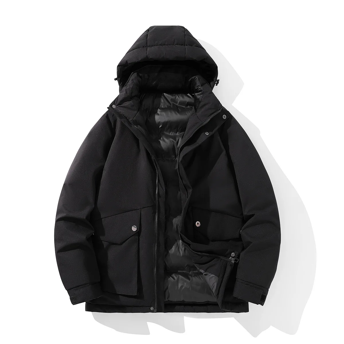 Winter Jacket Male Parka Coats Hooded Waterproof Trench Plus Size 7XL Oversize Black Windbreaker Loose Cotton Padded Overcoat
