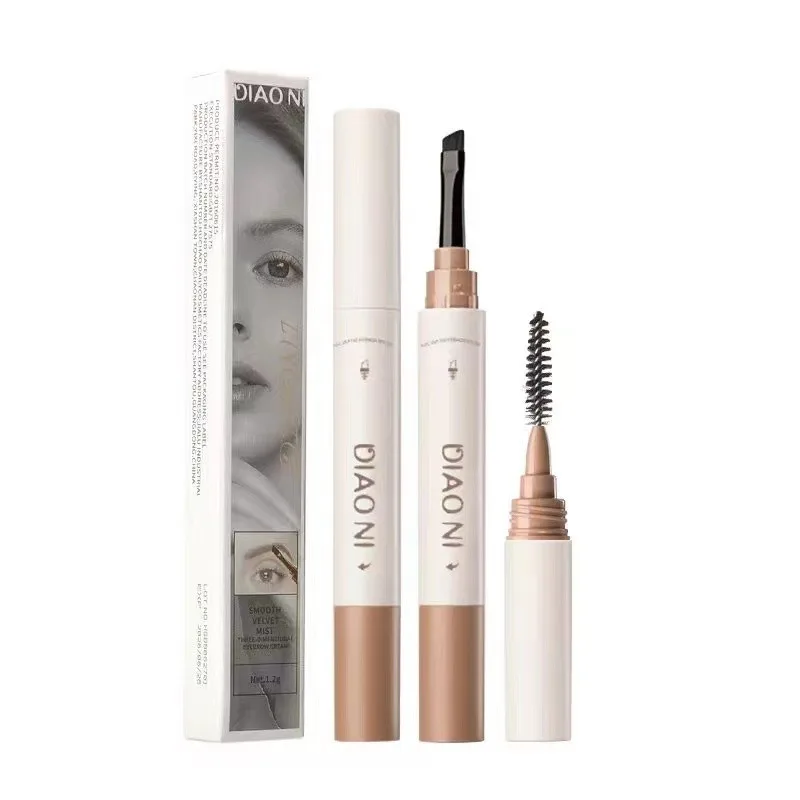 Double Headed Eyebrow Styling Cream Waterproof Quick-Drying Natural Long-Lasting Three-Dimensional Eyebrow Soap Eyebrow Mascara 3