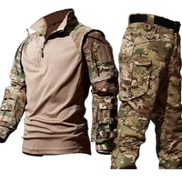 New Tactical Shirts Hunting Suit Outdoors Training Durable Breathable Camo Set Waterproof Quick Drying Windproof Combat Shirts 1