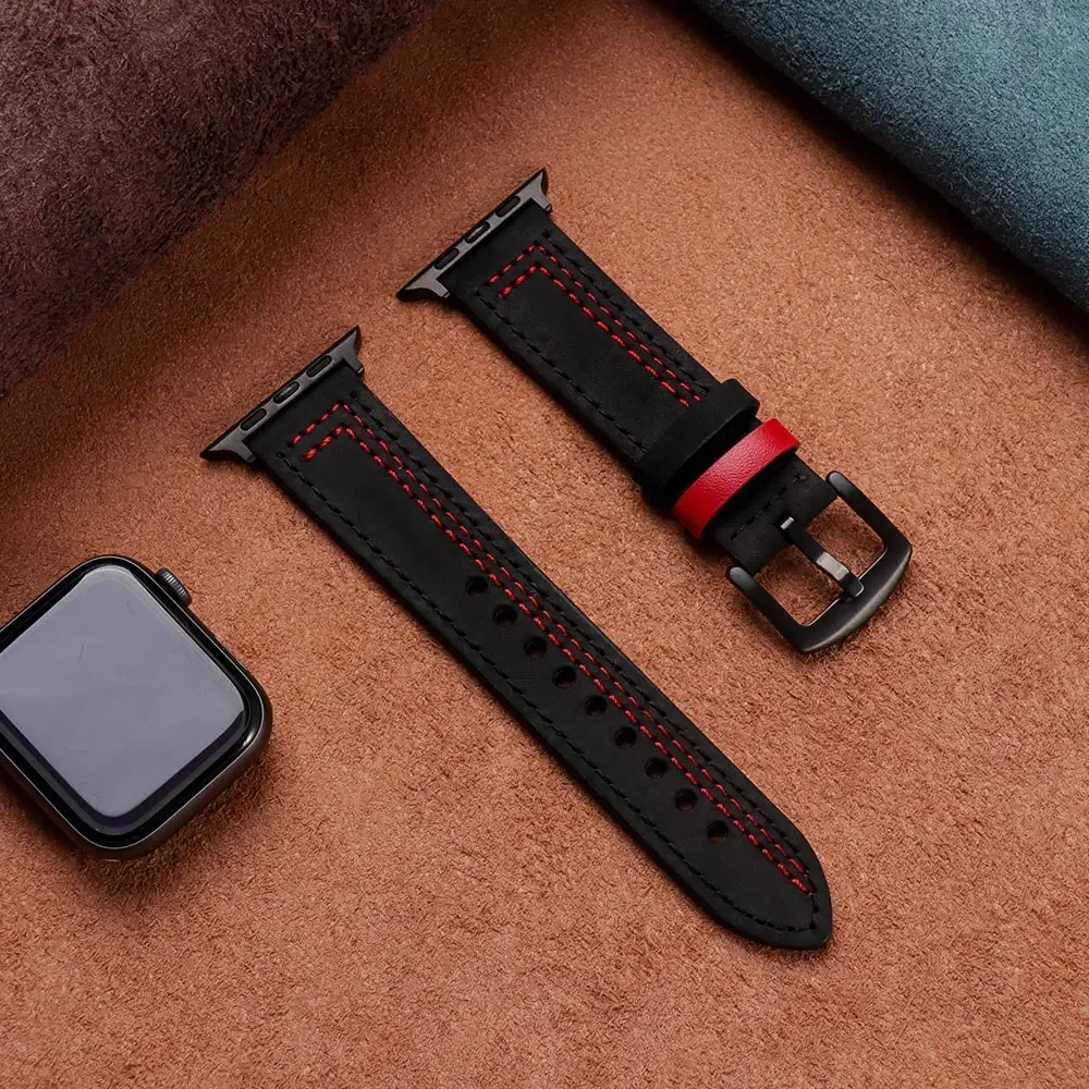 Premium Leather Band for Smartwatches - Elegant Accessory Bracelet