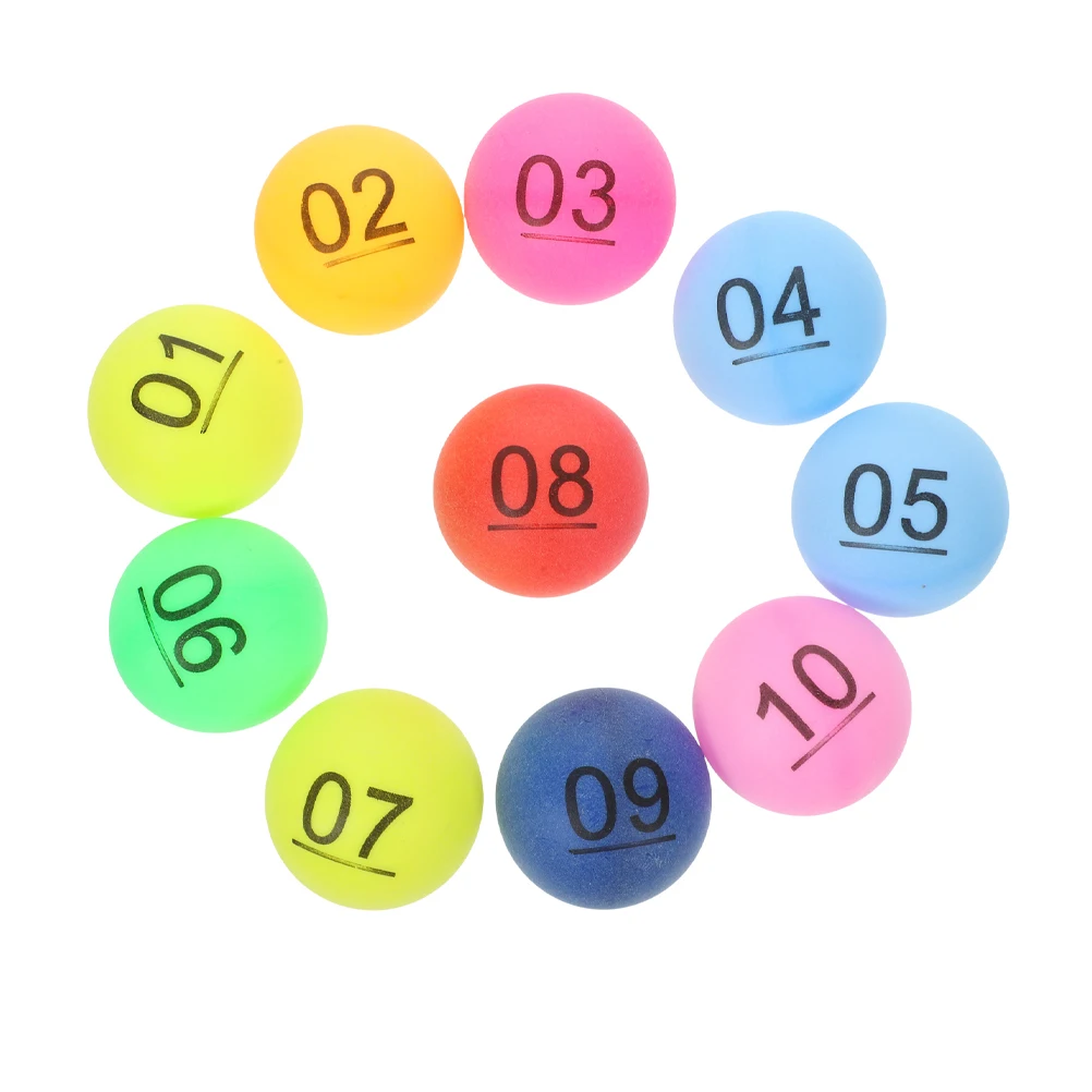 30pcs Party Game Balls Plastic Numbered Balls Small Lottery Game Props Party 1-30,1-50 Lottery Ball