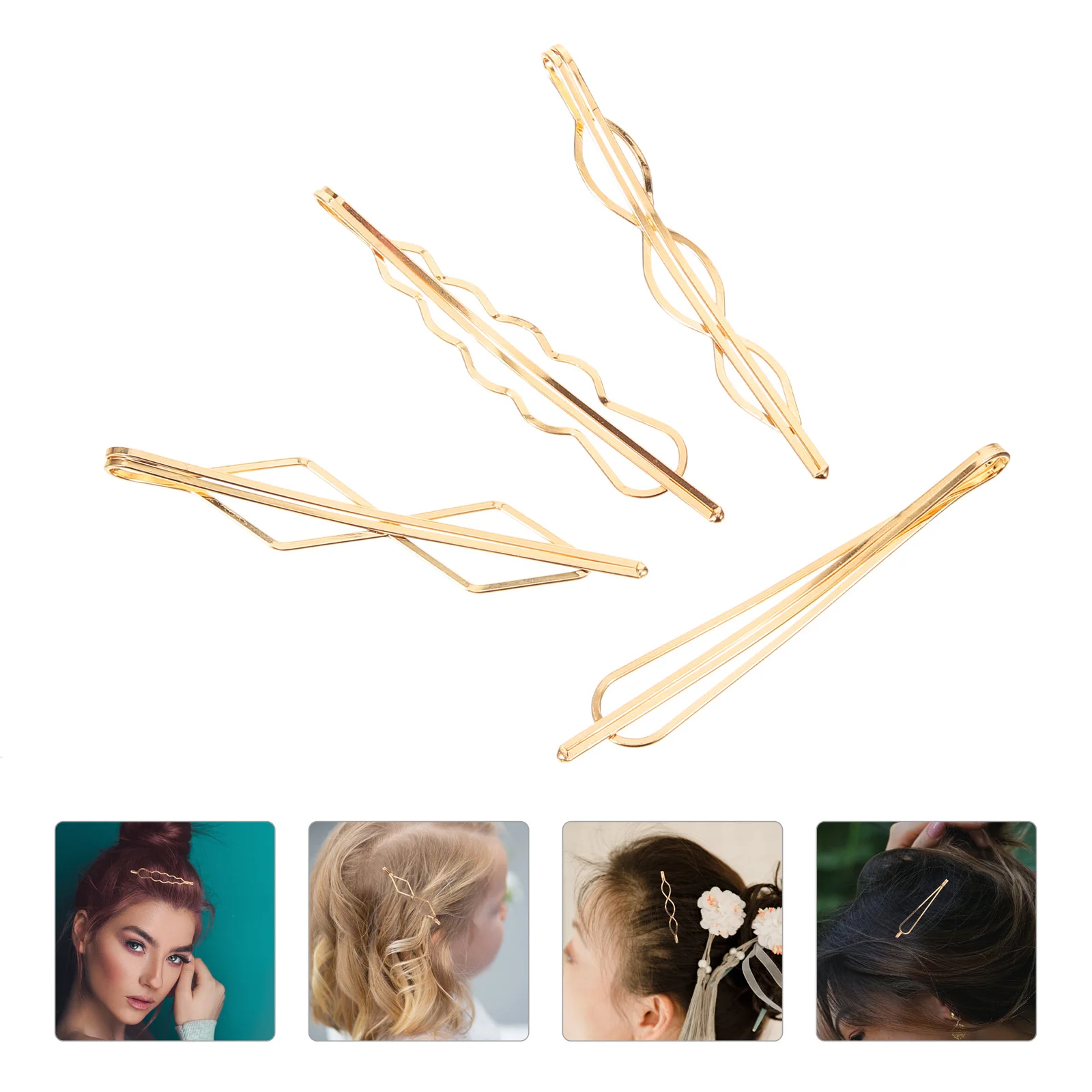 

Hair Volume Clip Side Hairpins Fashion Barrettes Bangs Clips Grips Alloy