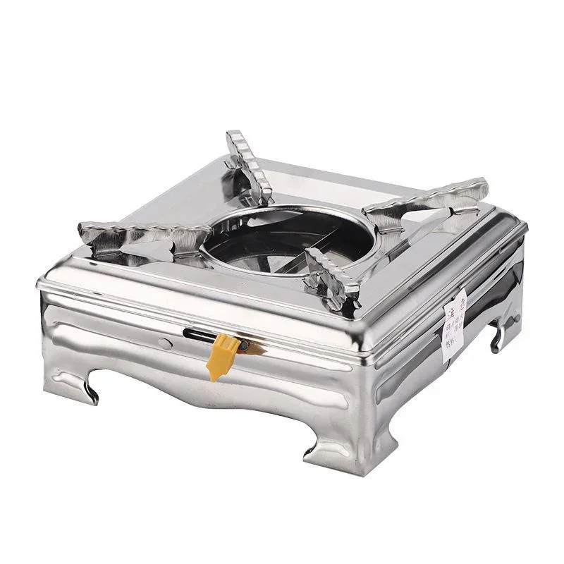 Household Solid Liquid Small Fire Boiler Portable Thick Stainless Steel Alcohol Stove Grill Portable Grill Dormitory