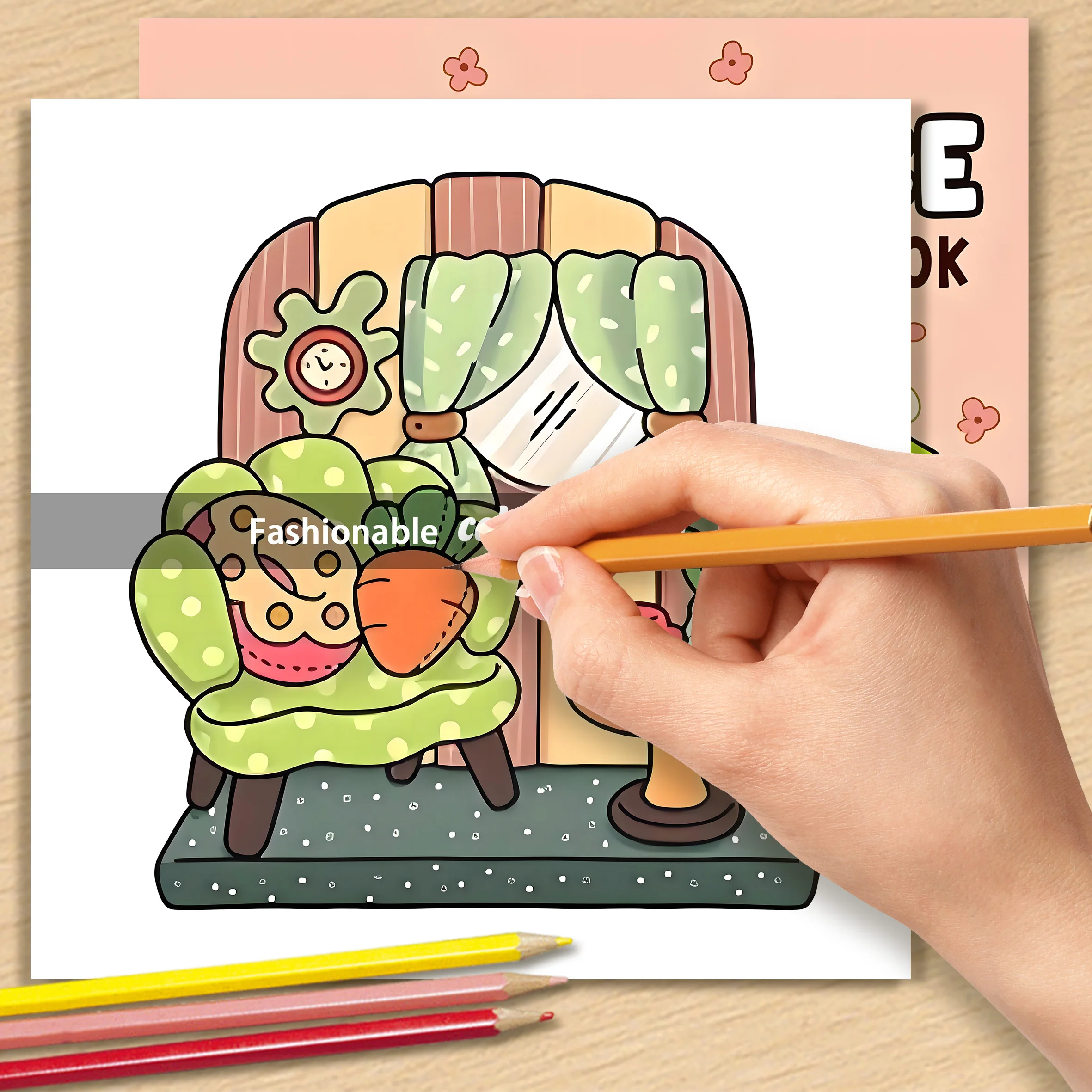HYGGE PLACE: Coloring Book for Adults Featuring Cute Cozy Daily Activities for Relaxation (Cozy Spaces Coloring) 6
