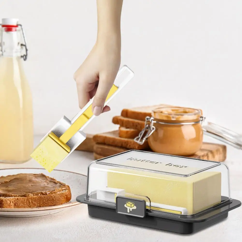 Butter Storage Container Keeper Box Butter Cutter Dish With Airtight Lid Storage Box With Cutting Spoon For Fridge