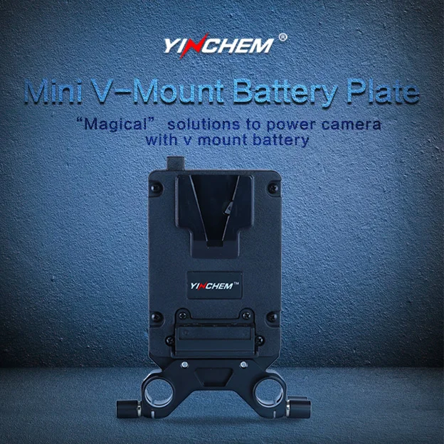 - YC-AC13S 15mm Rod Clamp V Mount Battery Plate Resistive load output 12V/2A 8.1