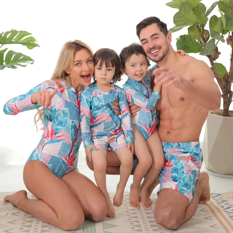 Bañadores juego para madre e hija, traje de baño para madre e hija, ropa de Bikini, pantalones cortos de baño papá e hijo, novedad verano| | - AliExpress