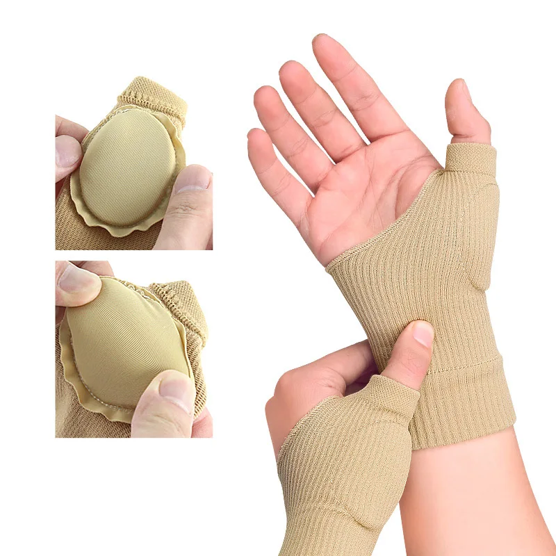 Compression Wrist Thumb Band Belt Carpal Tunnel Hands Wrist Support Brace Strap Sleeve Golf Tenosynovitis Arthritis Gloves 2