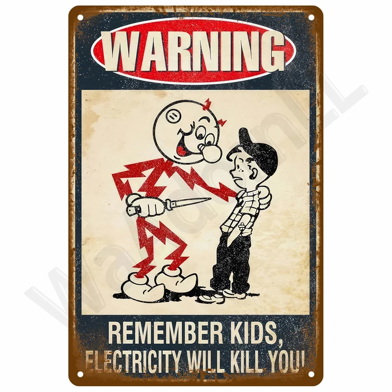 Vintage Tin Sign Home Decor Items Wall Decor Art Wall Mural Room Decoration Items Decor Men Retro Metal Sign Plate Bar Posters – Detail 5
