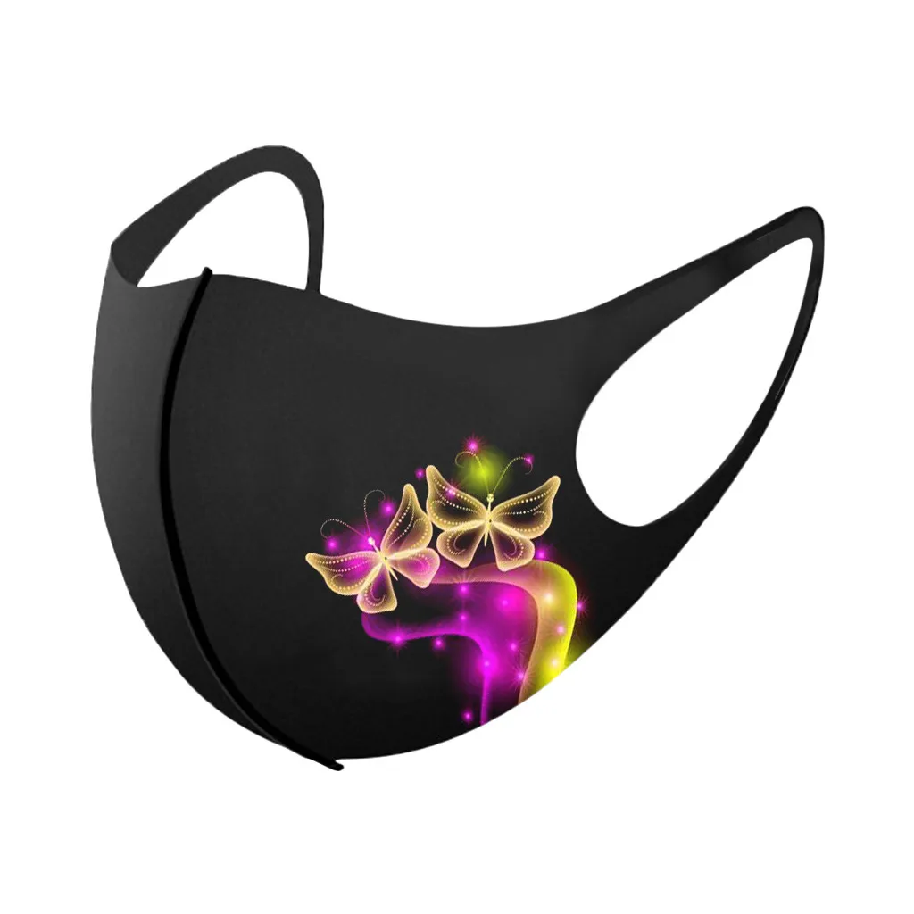 1PC Adult Prints Protection Face Mask Washable Earloop Outdoor Dust-Proof Disposable