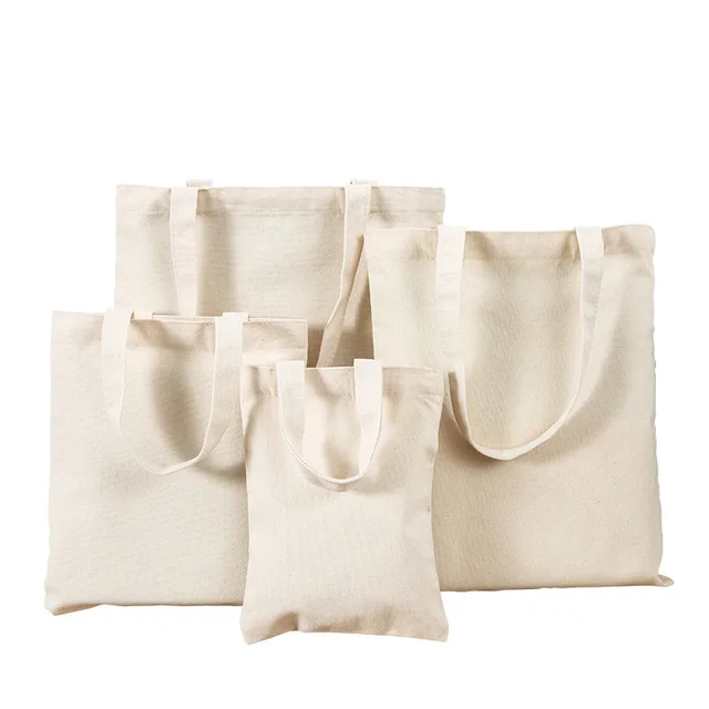 ISKYBOB Large Capacity Canvas Shoulder Bag Handbag Folding Eco Cotton Tote Bags Reusable DIY Painted Shopping Bag Grocery Bag 1