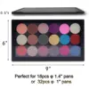 Coosei New Acrylic EMPTY Magnetic Eyeshadow Palette Waterproof High-Gloss Eye Shadow Makeup Pallet 9.36*5.5' 2