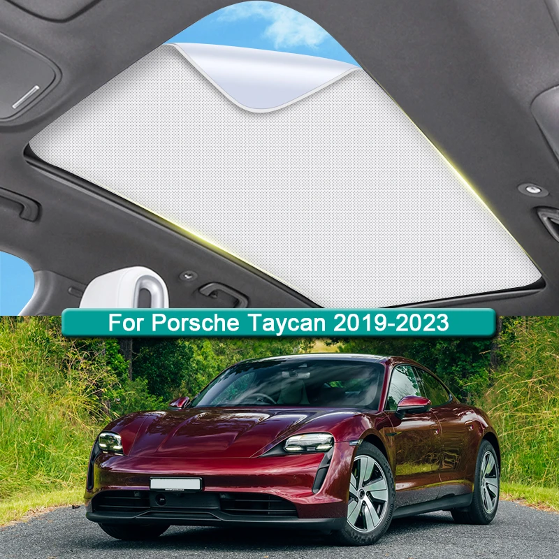 Car Electrostatic Adsorption Sunroof Sunshade Fit For Porsche Taycan  2019-2023 Heat Insulation Skylight Sticker Auto Accessories - AliExpress