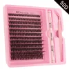 QIUNING Eyelash Clusters Kit Fluffy Individual Lashes Lash Bond and Seal and Remover Faux Mink Lashes Eyelash Extension DIY
