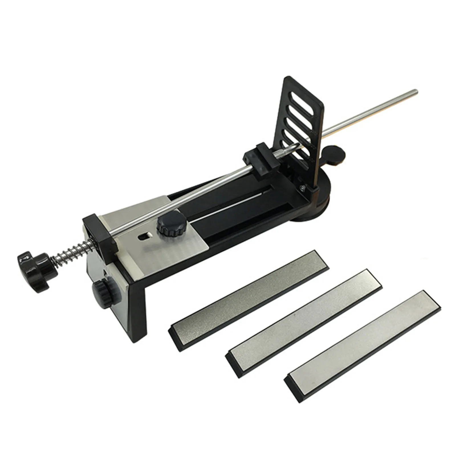 

Effortless Blade Sharpening FixAngle Kitchen Sharpening System Reliable Suction Cup Base 3 Superior Whetstones