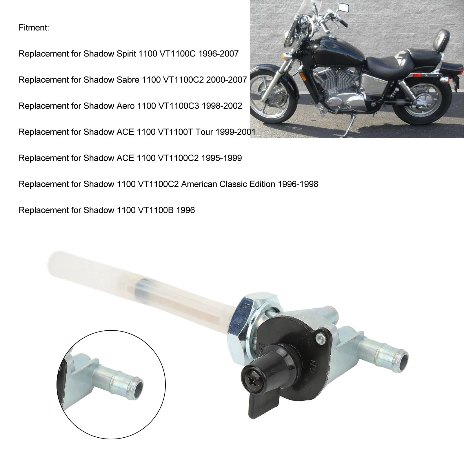 thumbnail image 2 of SHUT Engine Parts: High-quality Fuel Valve Petcock Switch Assembly For 2 of 13